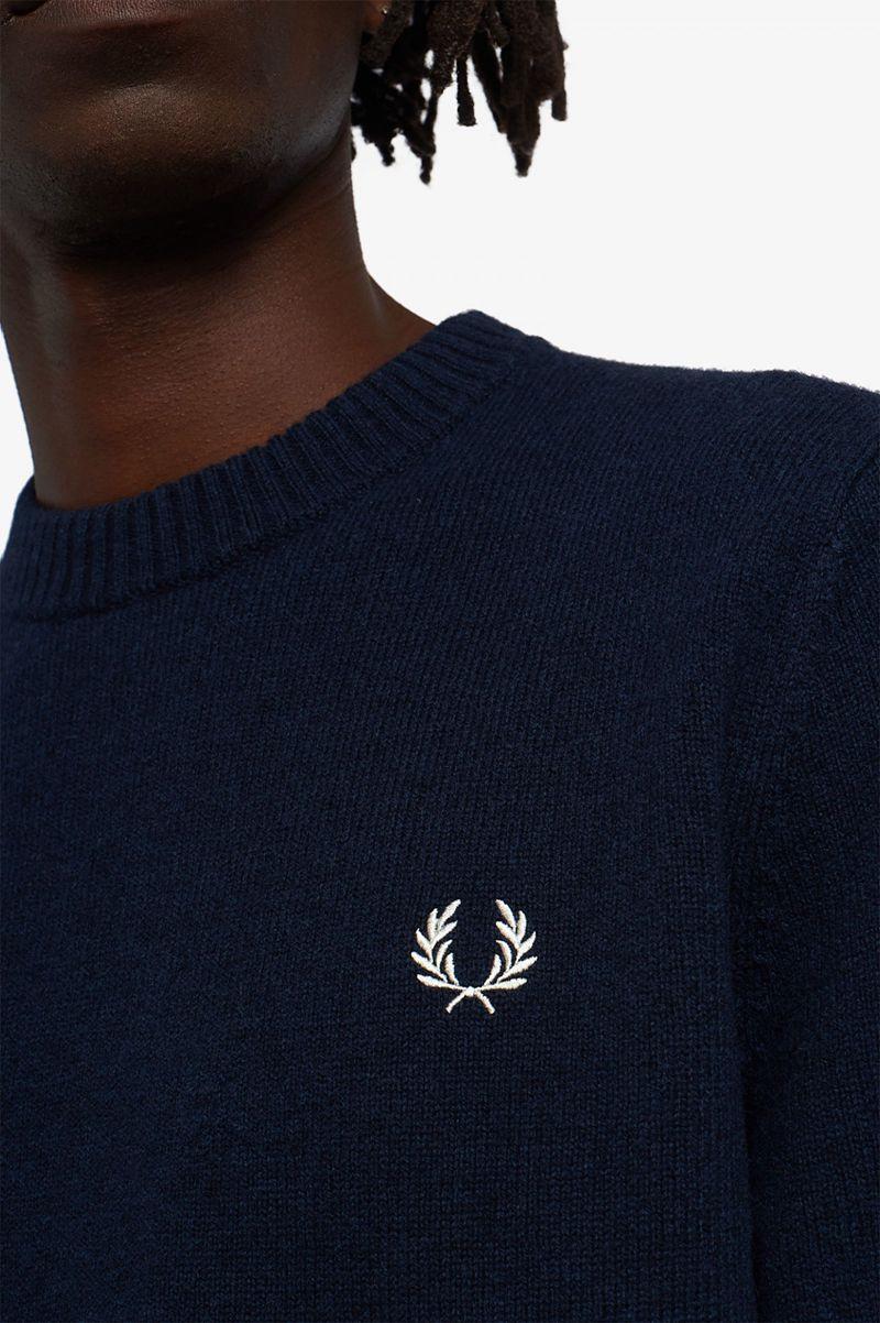 Dark Grey Fred Perry Tipped Crew Neck Jumper Men's Knitwear | PH 1325JPQJ